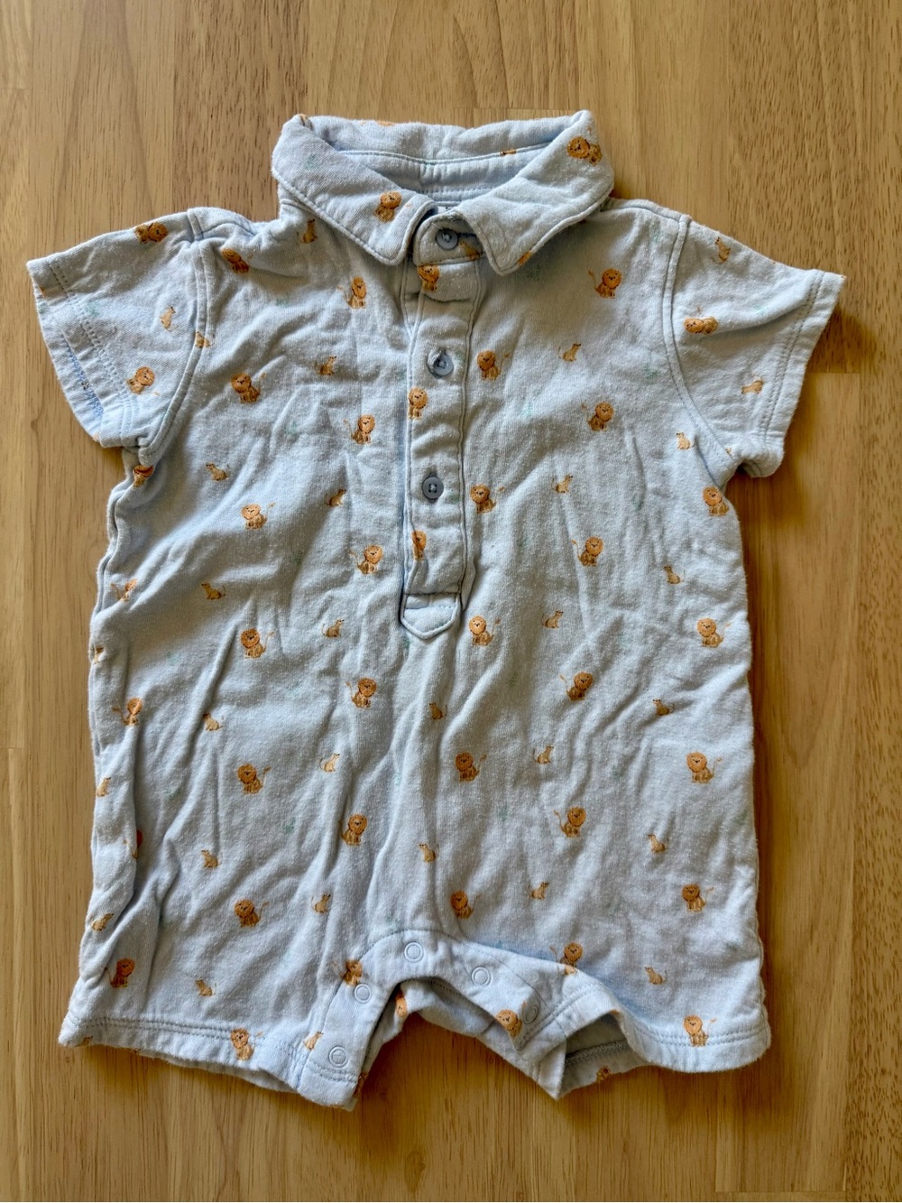 Janie and Jack Baby Lion Romper. Size 6-12 months